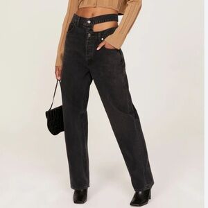 NWT Broken Waistband Jeans Black Sz 30